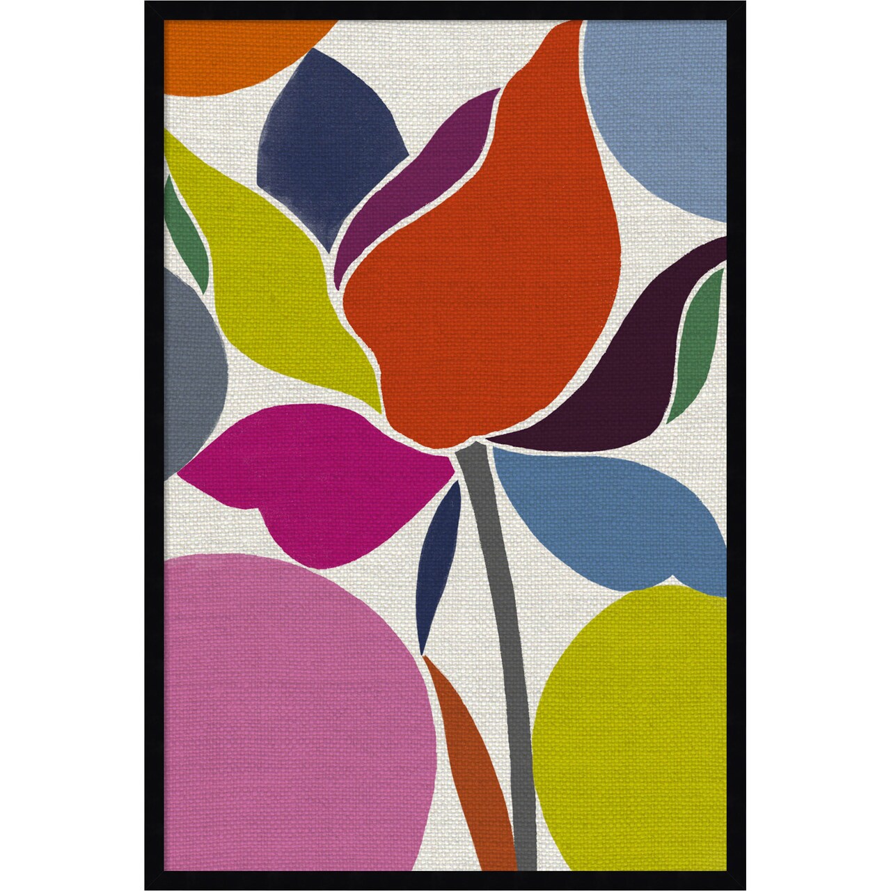 Amanti Art Framed Fabric Pinboard 25 x 37 Printed Bulletin Board for Use as a Vision Board or Wall Organization